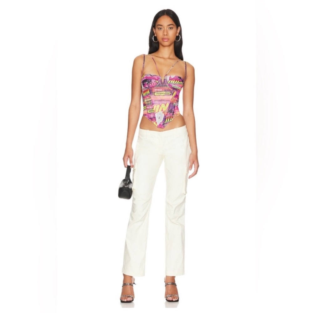 Miaou Raven Cargo Pants Cream